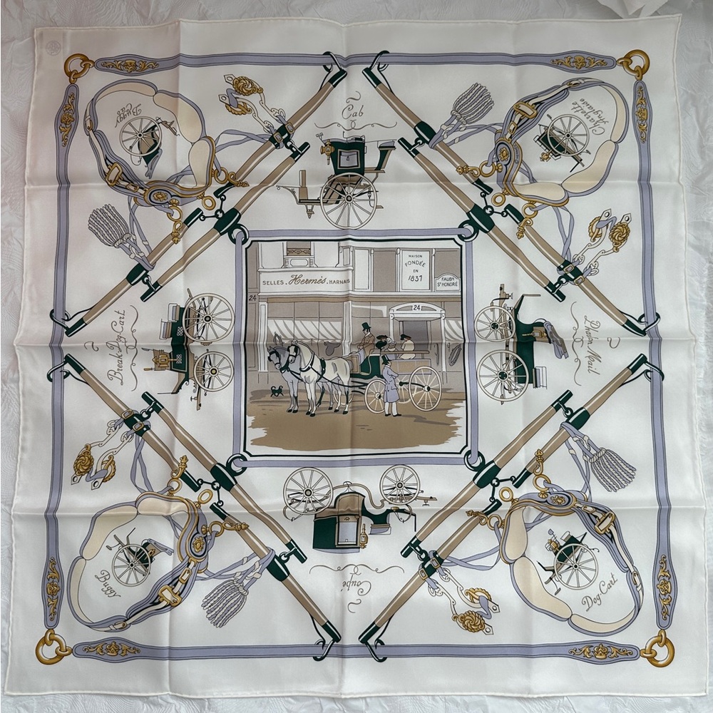 Hermes Palonniers scarf 70